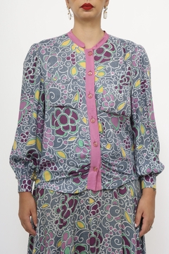 Conjunto estampado Blusa + Saia - Capichó Brechó