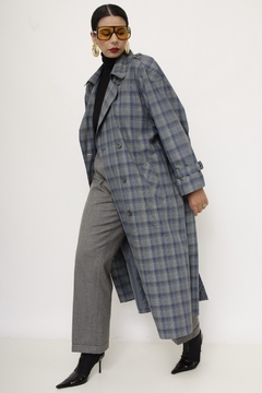 Casaco xadrez vintage forrado - comprar online
