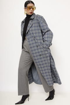 Casaco xadrez vintage forrado - comprar online