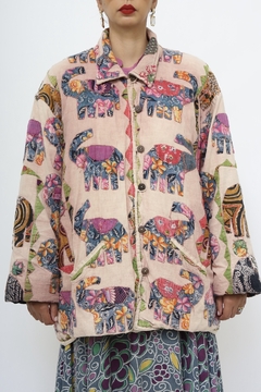 Jaqueta elefante vintage rosa - comprar online
