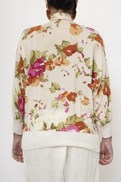 Camisa flores pala vintage