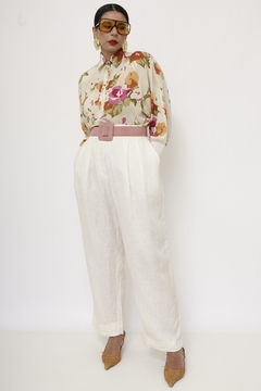 Camisa flores pala vintage - Capichó Brechó