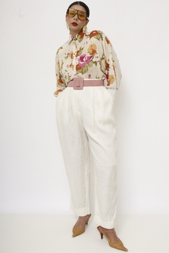 Camisa flores pala vintage - loja online