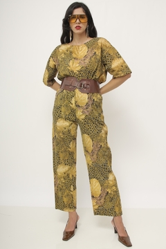 Conjunto estapado onça CALÇA + BLUSA - loja online