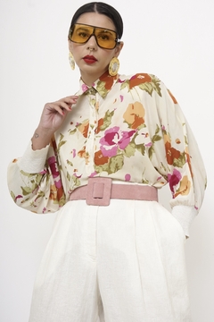 Camisa flores pala vintage - Capichó Brechó