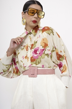 Camisa flores pala vintage - comprar online
