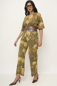 Conjunto estapado onça CALÇA + BLUSA - loja online