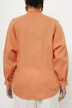 Camisa laranja renda vintage - comprar online