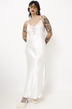 Sleep Dress off white renda vintage na internet