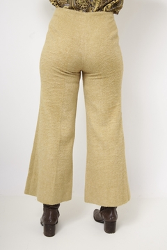 Imagem do Calça pantalona lã cintura media amarela