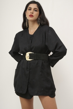 Blazer preto levinho textura