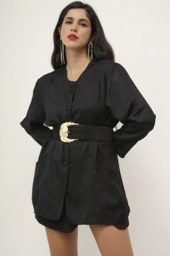 Blazer preto levinho textura