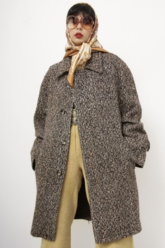 Casaco vintage Lã pesado forrado - loja online