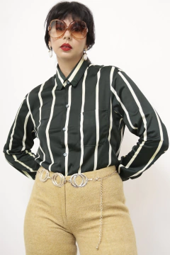 Camisa listras vintage C.G.C - Capichó Brechó