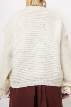 Imagem do Colete tricot bege vintage