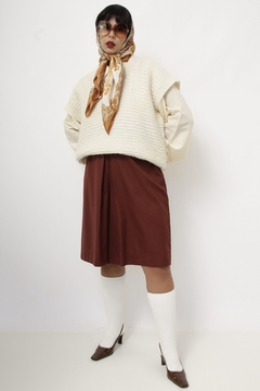 Imagem do Colete tricot bege vintage
