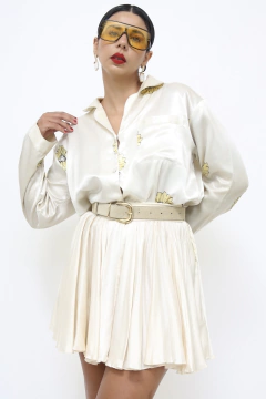 Camisa pijama girassol vintage