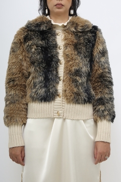 Tricot pelucia vintage creme - loja online