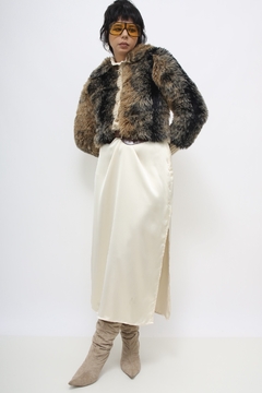 Tricot pelucia vintage creme na internet