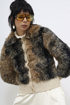 Tricot pelucia vintage creme - comprar online