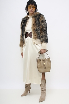 Imagem do Tricot pelucia vintage creme