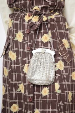 Bolsa malha de metal prata WHITING e DAVIS CO.BAGS - comprar online