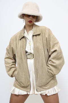 Jaqueta bomber aveludada vintage - comprar online
