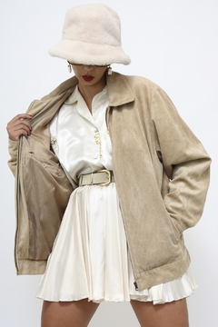 Jaqueta bomber aveludada vintage - loja online