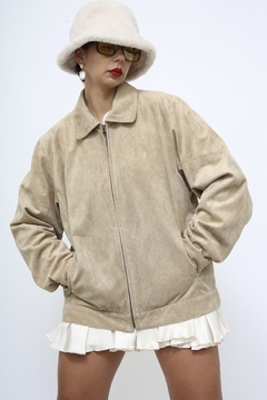 Jaqueta bomber aveludada vintage - loja online