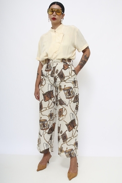 Calça estampa celaria western vintage na internet