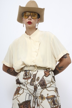 Camisa 100% seda vintage na internet