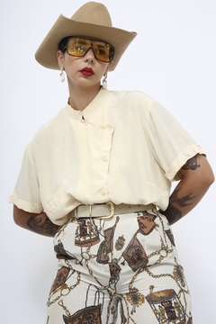 Camisa 100% seda vintage