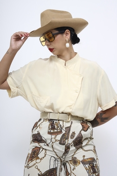 Camisa 100% seda vintage - comprar online