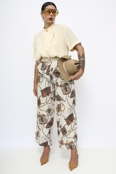 Calça estampa celaria western vintage na internet