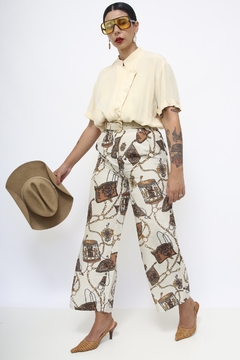 Calça estampa celaria western vintage