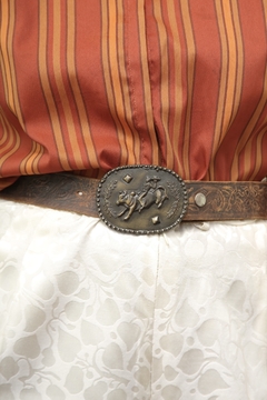Cinto western vintage fivela cowboy - comprar online