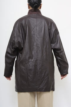 Blazer beringela couro recorte SANTIAGO CHILE - loja online