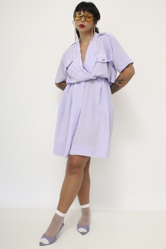 Vestido MAGGI ROUFF lilas capa vintage - comprar online