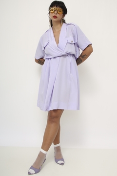 Vestido MAGGI ROUFF lilas capa vintage - loja online