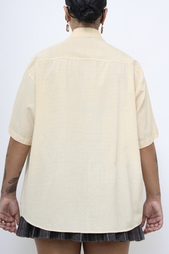 camisa textura creme vintage - loja online