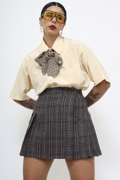 camisa textura creme vintage