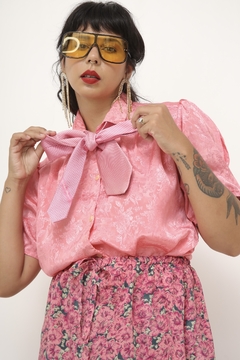 Gravata SALVATORE FERRAGAMO rosa listras - Capichó Brechó