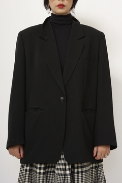 Blazer preto forrado classico