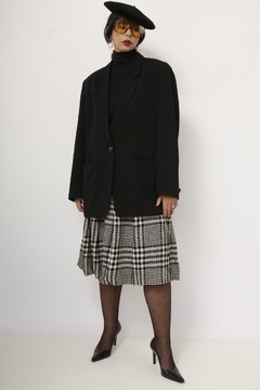 Blazer preto forrado classico - Capichó Brechó