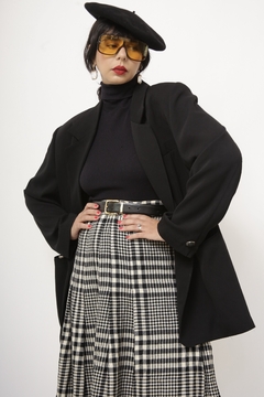 Blazer preto forrado classico - comprar online
