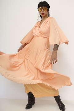 Camisola laranja pregas ampla chic