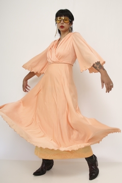 Camisola laranja pregas ampla chic - Capichó Brechó