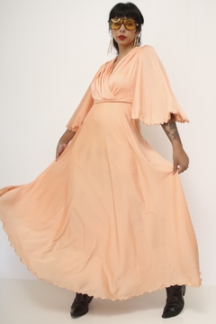Camisola laranja pregas ampla chic na internet