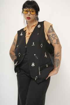 Maxi colete pingente WESTERN VINTAGE