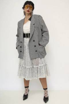 Blazer xadrez vintage classico - Capichó Brechó